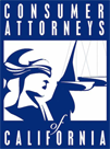 Consumer Attorneys of California logo